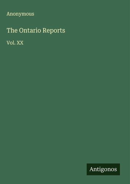 The Ontario Reports