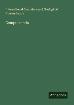 Compte rendu - International Commission of Geological Nomenclature