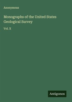 Cover Monographs of the United States Geological Survey