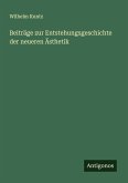 Beiträge zur Entstehungsgeschichte der neueren Ästhetik