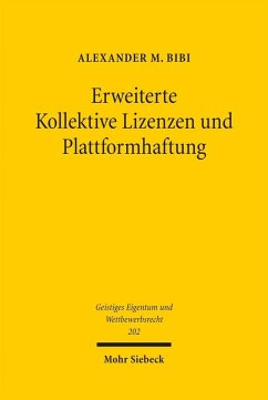 Cover Erweiterte Kollektive Lizenzen und Plattformhaftung (eBook, PDF)