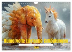 Humorvolle tierische Schöpfungen - Hybridtiere (Wandkalender 2026 DIN A4 quer), CALVENDO Monatskalender
