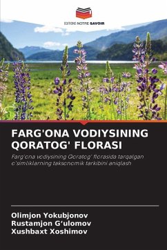 FARG'ONA VODIYSINING QORATOG' FLORASI Cover FARG'ONA VODIYSINING QORATOG' FLORASI