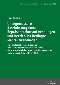 Cover Unangemessene Betriebsausgaben, Repräsentationsaufwendungen und betrieblich bedingte Mehraufwendungen