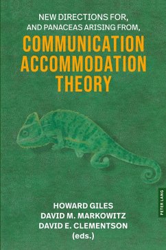 Cover New Directions For, and Panaceas Arising From, Communication Accommodation Theory