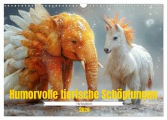Humorvolle tierische Schöpfungen - Hybridtiere (Wandkalender 2026 DIN A3 quer), CALVENDO Monatskalender