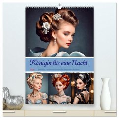 Königin für eine Nacht. Festliche Hochsteckfrisuren für besondere Anlässe (hochwertiger Premium Wandkalender 2026 DIN A2 hoch), Kunstdruck in Hochglanz