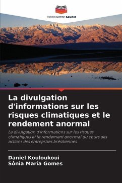 Cover La divulgation d'informations sur les risques climatiques et le rendement anormal