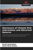 Disclosure of Climate Risk Information and Abnormal Returns Disclosure of Climate Risk Information and Abnormal Returns