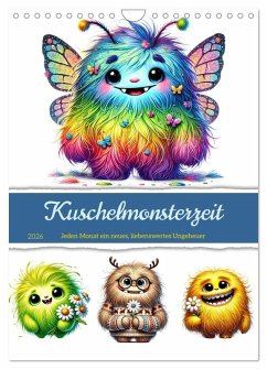 Cover Kuschelmonsterzeit (Wandkalender 2026 DIN A4 hoch), CALVENDO Monatskalender