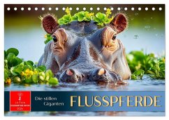 Cover Flusspferde - die stillen Giganten (Tischkalender 2026 DIN A5 quer), CALVENDO Monatskalender