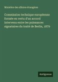 Commission technique européenne formée en vertu d'un accord intervenu entre les puissances signataires du traité de Berlin, 1879