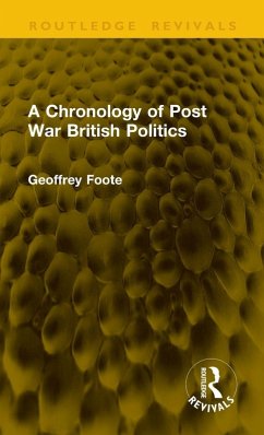 Cover A Chronology of Post War British Politics