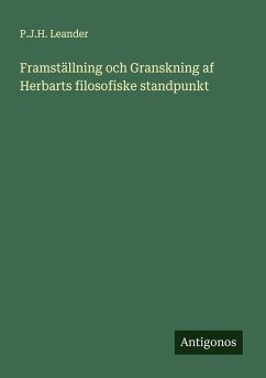 Cover Framställning och Granskning af Herbarts filosofiske standpunkt