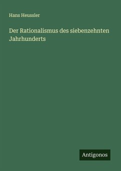 Cover Der Rationalismus des siebenzehnten Jahrhunderts