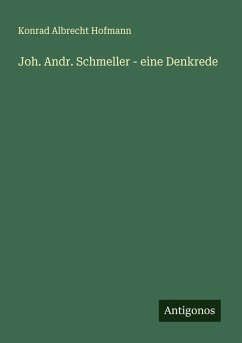 Cover Joh. Andr. Schmeller - eine Denkrede