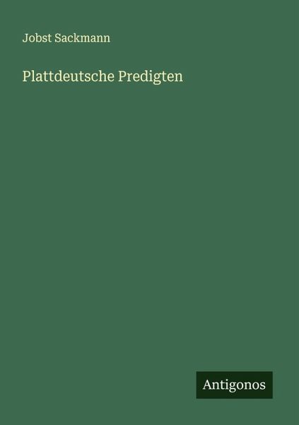 Plattdeutsche Predigten Plattdeutsche Predigten