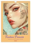 Taatoo Frauen - Inspiriert von der Manga-Ästhetik (Wandkalender 2026 DIN A4 hoch), CALVENDO Monatskalender