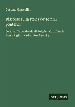 Cover Discorso sulla storia de' sommi pontefici