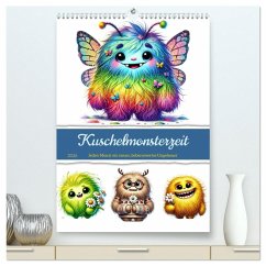 Cover Kuschelmonsterzeit (hochwertiger Premium Wandkalender 2026 DIN A2 hoch), Kunstdruck in Hochglanz