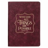 Journal Classic Burgundy with God Matt. 19:26