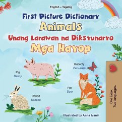 Cover First Picture Dictionary - Animals (English Tagalog Bilingual Children's Book)
