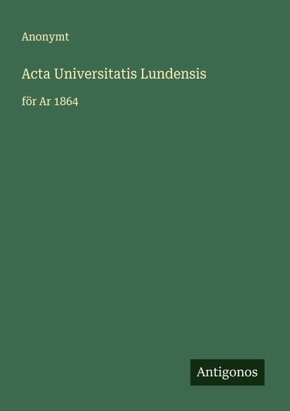 Acta Universitatis Lundensis Acta Universitatis Lundensis