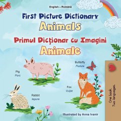 First Picture Dictionary - Animals (English Romanian Bilingual Children's Book)
