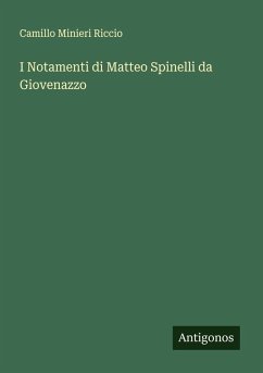 Cover I Notamenti di Matteo Spinelli da Giovenazzo