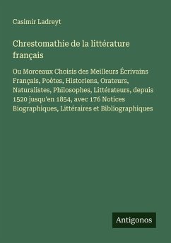Cover Chrestomathie de la littérature français