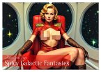 Retro Space Girls - Spicy Galactic Fantasies (Wandkalender 2026 DIN A2 quer), CALVENDO Monatskalender