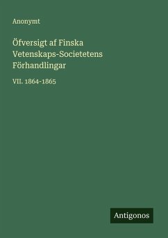 Cover Öfversigt af Finska Vetenskaps-Societetens Förhandlingar