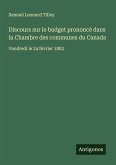 Discours sur le budget prononcé dans la Chambre des communes du Canada