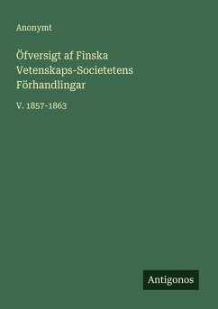 Cover Öfversigt af Finska Vetenskaps-Societetens Förhandlingar