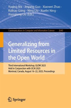 Cover Generalizing from Limited Resources in the Open World (eBook, PDF)