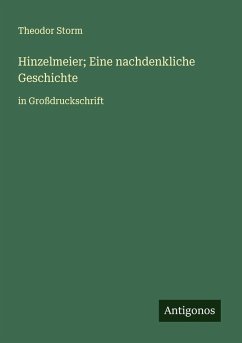 Cover Hinzelmeier; Eine nachdenkliche Geschichte