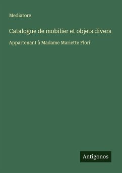 Cover Catalogue de mobilier et objets divers