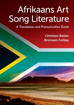 Afrikaans Art Song Literature (eBook, PDF) Cover Afrikaans Art Song Literature (eBook, PDF)