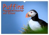 Puffins - Papageientaucher auf Island (Wandkalender 2026 DIN A3 quer), CALVENDO Monatskalender
