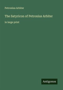 Cover The Satyricon of Petronius Arbiter