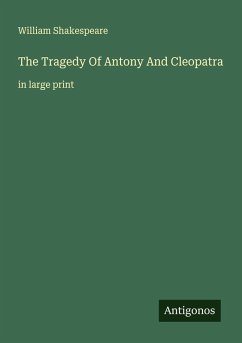 Cover The Tragedy Of Antony And Cleopatra