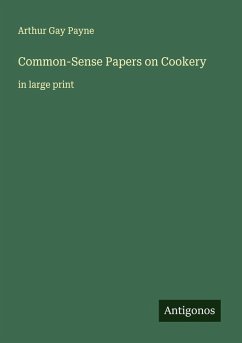 Cover Common-Sense Papers on Cookery