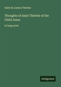 Cover Thoughts of Saint Thérèse of the Child Jesus