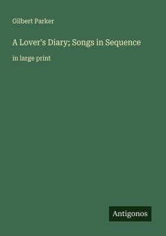 Cover A Lover's Diary; Songs in Sequence
