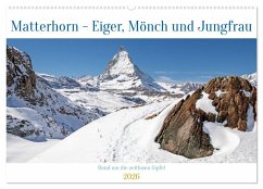 Cover Matterhorn - Eiger, Mönch und Jungfrau: Rund um die zeitlosen Gipfel (Wandkalender 2026 DIN A2 quer), CALVENDO Monatskalender