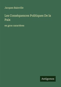 Cover Les Conséquences Politiques De la Paix