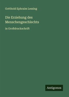 Cover Die Erziehung des Menschengeschlechts