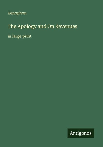 The Apology and On Revenues The Apology and On Revenues