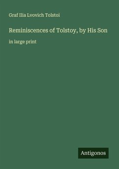 Cover Reminiscences of Tolstoy, by His Son