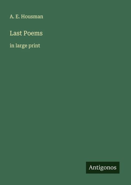 Last Poems